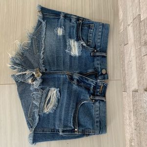 High rise bullhead shorts